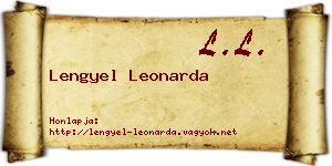 Lengyel Leonarda névjegykártya