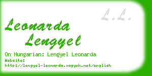 leonarda lengyel business card